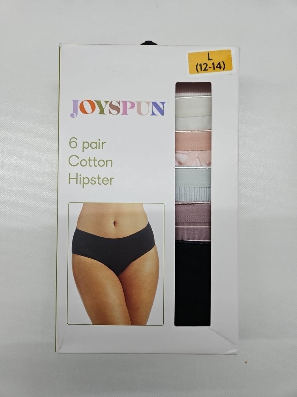 Joyspun Hipster Cotton Size Large Multicolor 6-pack New